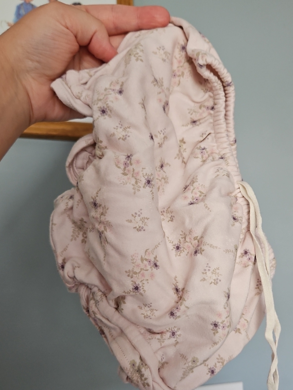 Girls Pink Floral Elastic Waist Bloomers